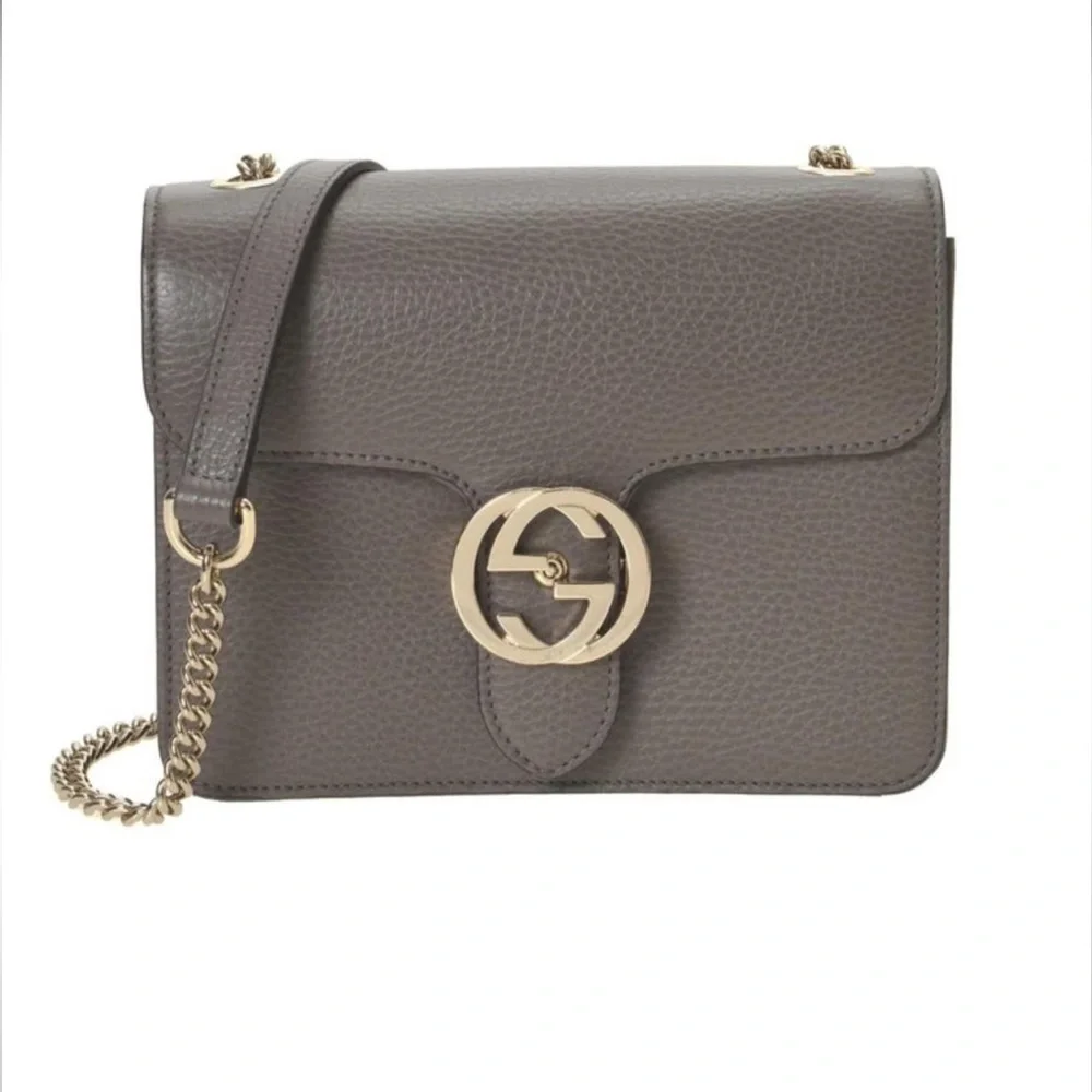 Gucci Dollar Calfskin Interlocking GG Small Shoulder Bag Grey
$2,300 - Picture 1 of 4
